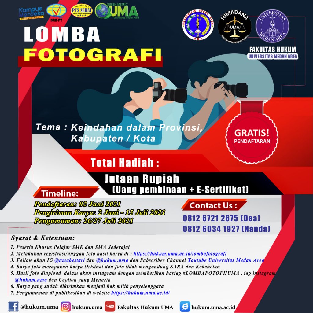 Lomba Fotografi Keindaha dalam Provinsi, Kabupaten dan Kota